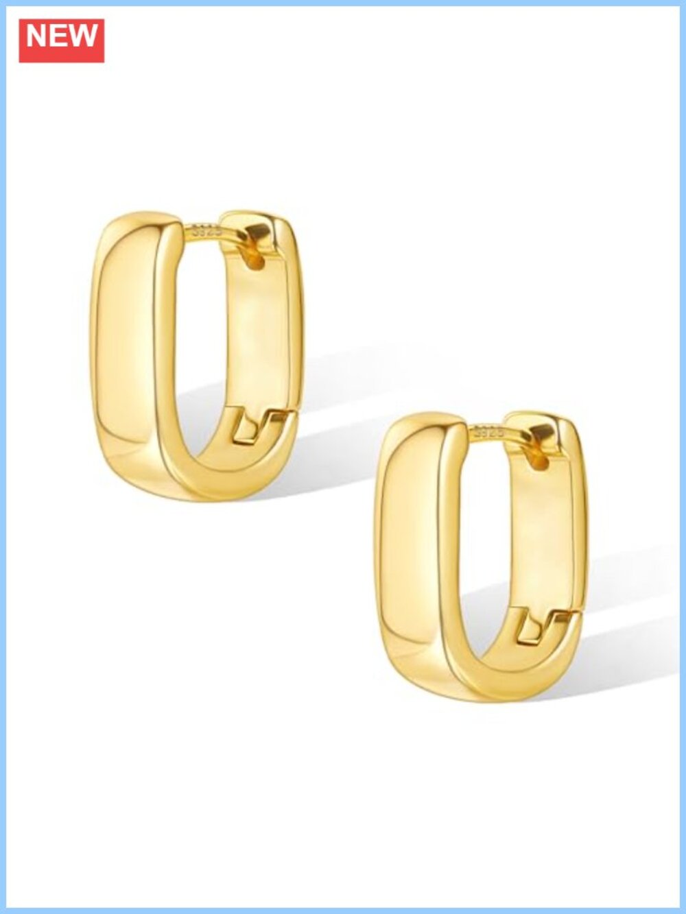 Small Chunky Hoop Earrings Hypoallergenic Huggie Design for Women